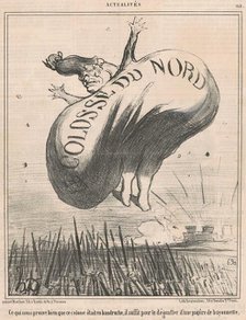 Ce qui nous prouve ... que ce colosse ..., 19th century. Creator: Honore Daumier.