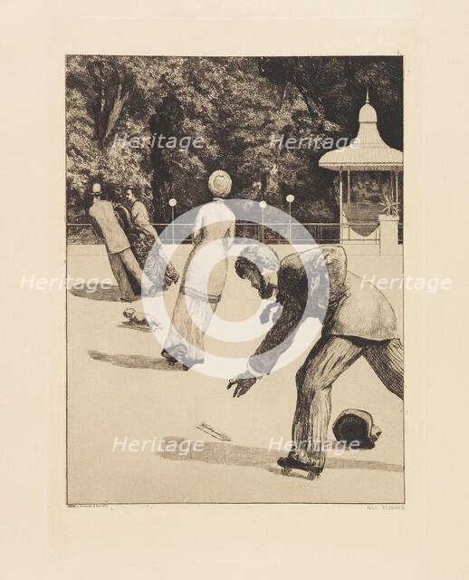 Opus VI, from Paraphrase on the Finding of a Glove, 1881. Creator: Klinger, Max (1857-1920).