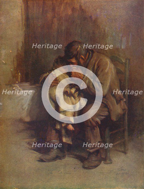 'Motherless', c1899, (1914). Artist: Luke Fildes.