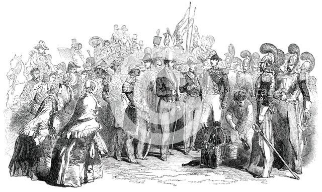 Scene at the Grand Review at Versailles, 1850. Creator: Unknown.