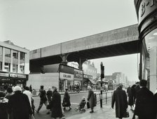 419-427 Brixton Road, Lambeth, London: looking south by Atlantic Road, 1961. Creator: Unknown.