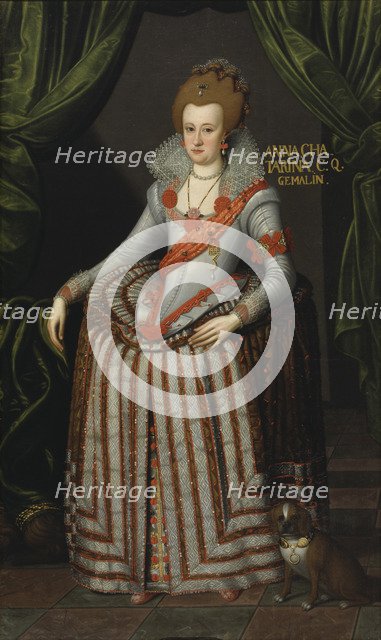 Portrait of Princess Anne Catherine of Brandenburg (1575-1612), queen of Denmark and Norway.