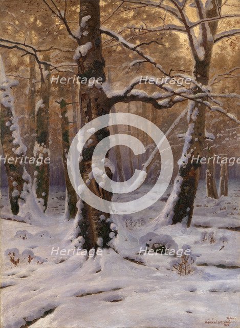 Winter Morning, 1907-1909. Artist: Bashindzhagyan, Gevorg (1857-1925)