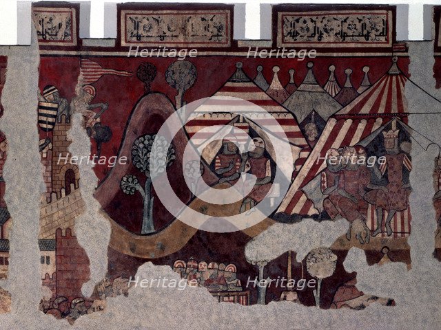 Jaime I 'The Conqueror' (1208-1276), King of Aragon since 1213, detail of the fresco, the King wi…