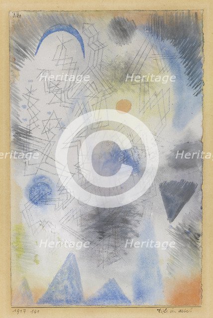 Targets in the fog, 1917. Artist: Klee, Paul (1879-1940)