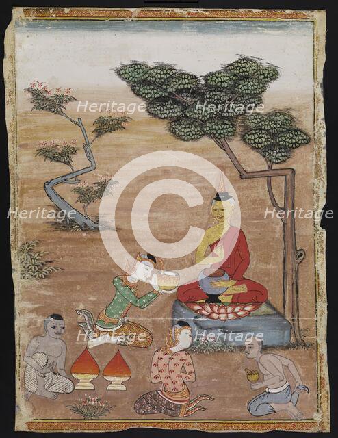 Buddha Worship, 19th Century. Creator: Unknown.