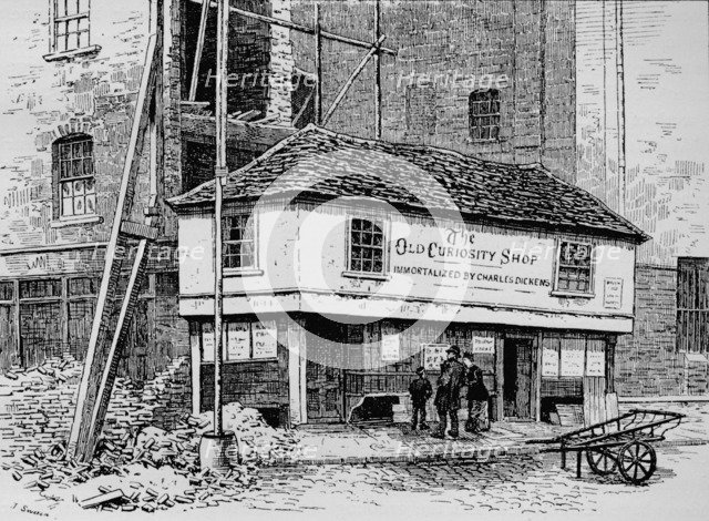 The Old Curiosity Shop near Lincoln's Inn Fields, London, c1860 (1911). Artist: Joseph Swain.