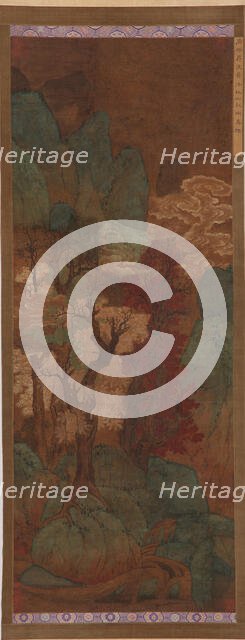 Autumnal foliage in a mountain gorge, Ming dynasty, 1368-1644. Creator: Unknown.