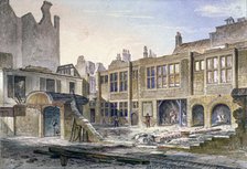 View of the demolition of Winchester Place, London, 1839. Artist: Robert Blemmell Schnebbelie