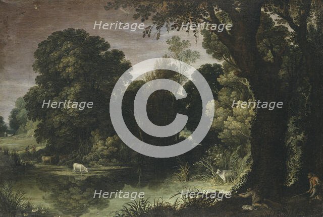 Landscape with Duck-hunters. Creator: After Paul Bril.