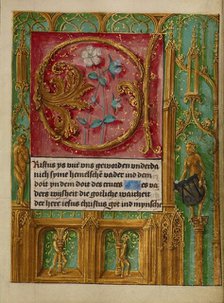 Decorated Initial C; Book of Hours, about 1500. Creator: Workshop of Gerard Horenbout.