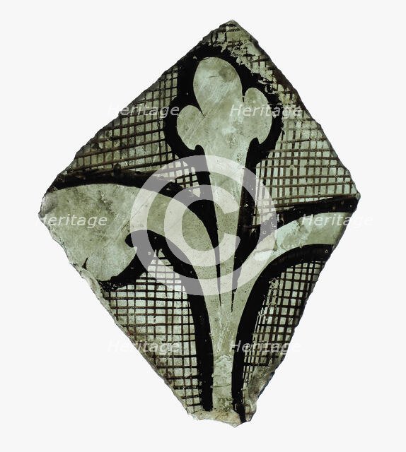 Glass Fragment, French, 13th century. Creator: Unknown.