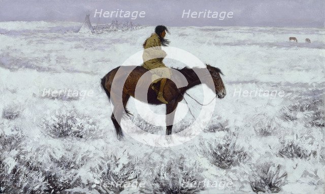 The Herd Boy, 1905. Artist: Remington, Frederic Sackrider (1861-1909)