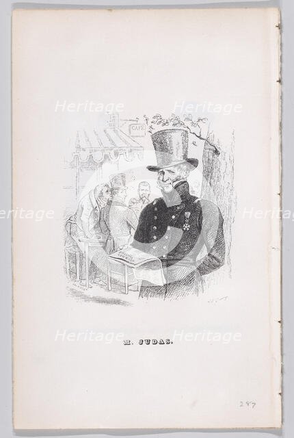 Mr. Judas from The Complete Works of Béranger, 1836. Creator: Theodore Maurisset.