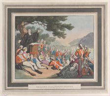 Soldiers Attending Divine Service, August 1, 1798. Creator: Heinrich Schutz.