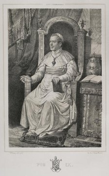 Pius IX, (1792-1878), Italian pope (1846-1878), 1852.  Creator: Julio Donón.
