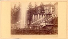 Petrodvorets, Grand Palace, mid-19th century. Creator: Alfred Lorens.