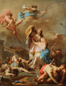 Apollo and Diana Punishing Niobe by Killing her Children.