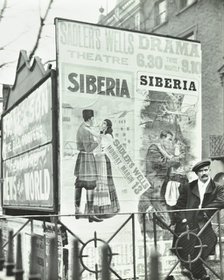 Advertising hoardings, 344 City Road, London, 1911. Artist: Unknown.