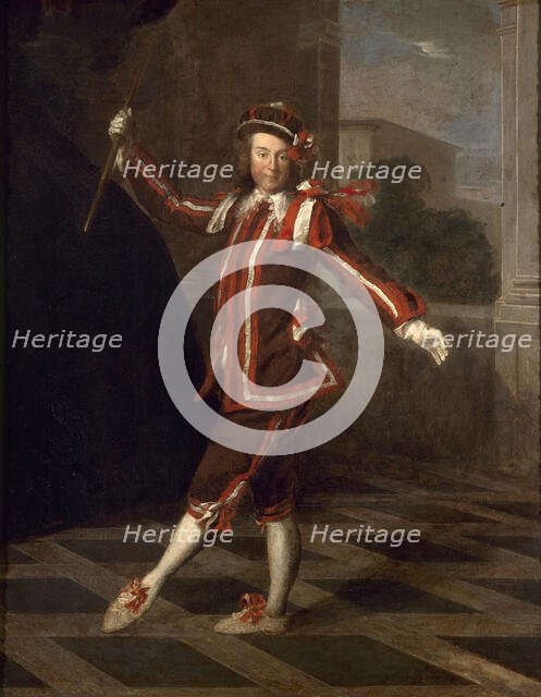 Mezzetin dansant, vers 1720, c1720. Creator: Ecole Francaise.