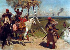 On the border guard of Muscovy. Artist: Ivanov, Sergei Vasilyevich (1864-1910)