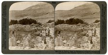 Mount Gerizim, where the Samaritans worshipped, Palestine, 1900.Artist: Underwood & Underwood