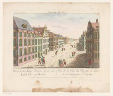 View of King Street in Boston, 1755-1779. Creator: Franz Xavier Habermann.