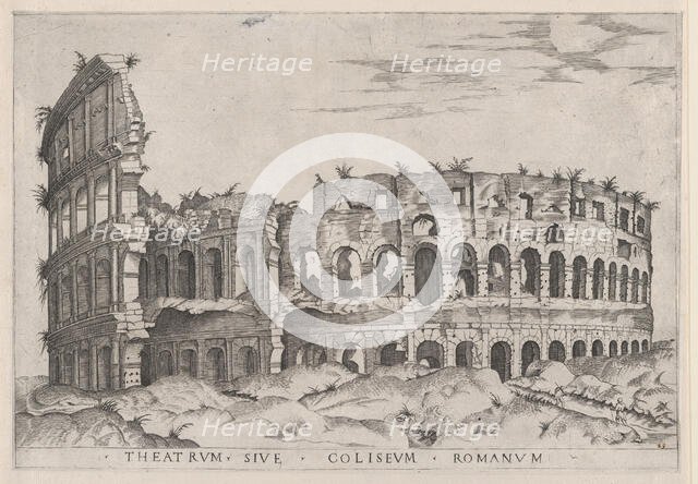 Speculum Romanae Magnificentiae: The Colosseum, 16th century., 16th century. Creator: Anon.