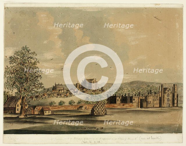 St. James's with the Village of Charing as It Appeared in ye Reign of Henry VIII, n.d. Creator: Augustus Charles Pugin.