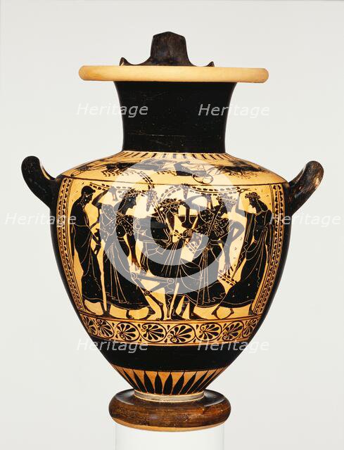 Attic Black-Figure Hydria, about 510 BC. Creator: Leagros Group.