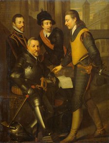 Group Portrait of the Four Brothers of William I, Prince of Orange: Jan, Hendrik..., c1630. Creator: Wybrand Simonsz. de Geest the Elder.