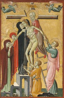 The Descent from the Cross, 1300. Creator: Master of Forli.