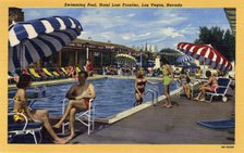 'Swimming Pool, Hotel Last Frontier, Las Vegas, Nevada', 1950. Artist: Unknown