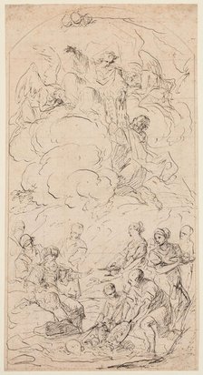 God Giving the Law to Moses, c.between 1662 and 1705. Creator: Giuseppe Diamantini.