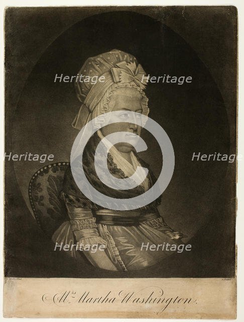 Martha Washington, c. 1800. Creator: William Woollett.