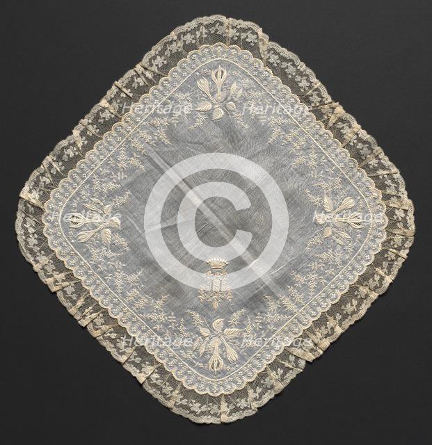 Handkerchief, 1800s. Creator: Unknown.