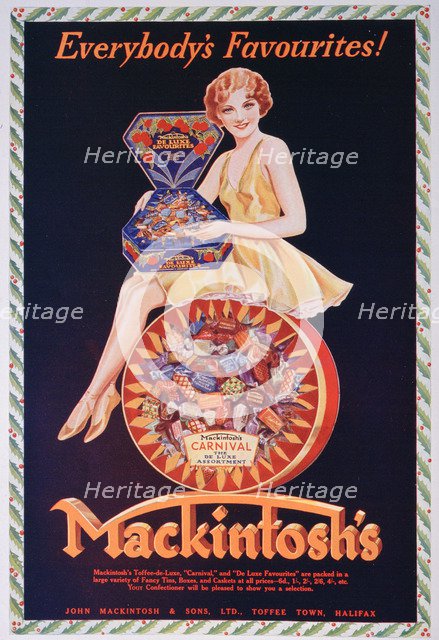 Advert for Mackintosh's toffee, 1932. Artist: Unknown