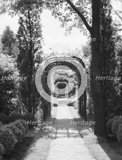 Garden, East Hampton, Long Island, between 1933 and 1942. Creator: Arnold Genthe.
