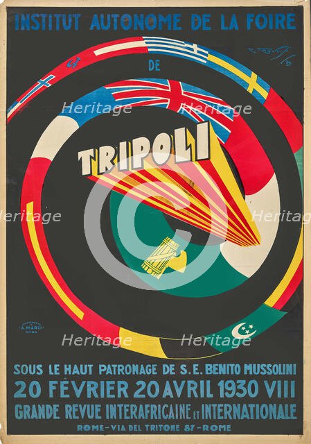 Institut Autonome de la Foire Tripoli 1930, 1929. Creator: Franciji; R. (active 1920s-1930s).