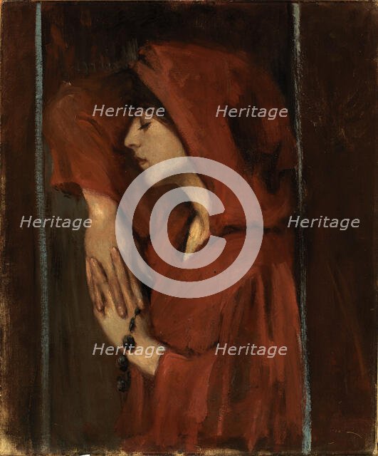 Woman with Red Hood, late 19th-early 20th century. Creator: Alice Pike Barney.