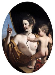 'Venus and Cupid', 1630. Artist: Guercino.