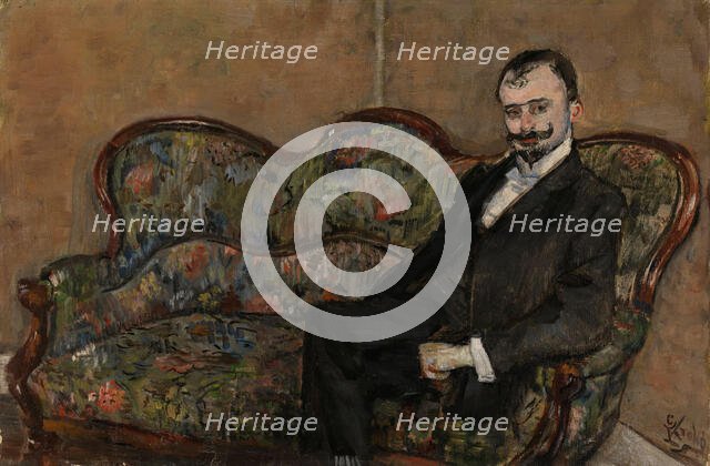 Portrait of Sigurd Bodtker, probably 1902. Creator: Christian Krohg.