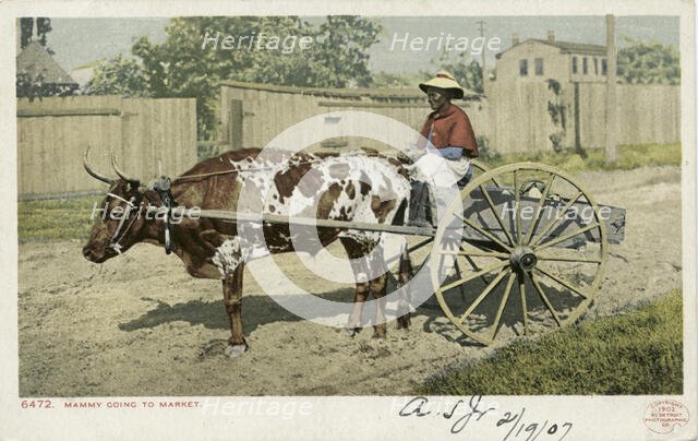 Mammy going to Market, 1902 - 1903. Creator: Detroit Publishing Company.