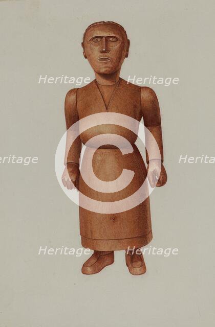 Wooden Doll, c. 1939. Creator: John Tarantino.