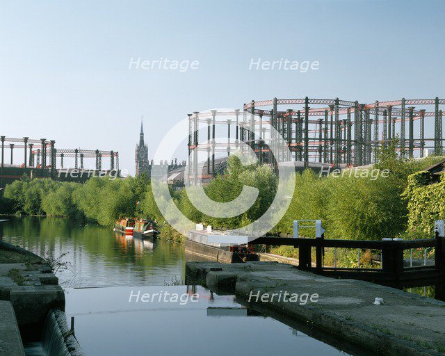Kings Cross Gas Holders, London, c2000s. Artist: Historic England Staff Photographer.