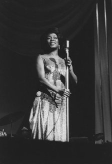 Sarah Vaughan with the Count Basie Orchestra, London, 1963. Creator: Brian Foskett.