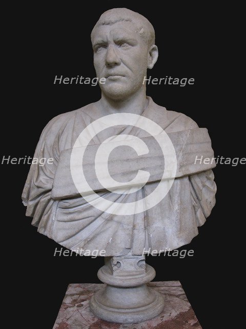 Bust of Philip the Arab, 3rd cen. AD. Artist: Art of Ancient Rome, Classical sculpture  