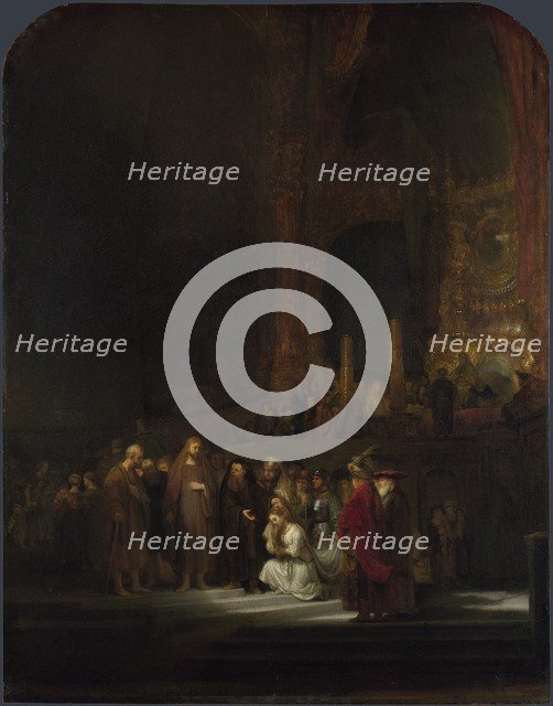 The Woman taken in Adultery, 1644. Artist: Rembrandt van Rhijn (1606-1669)