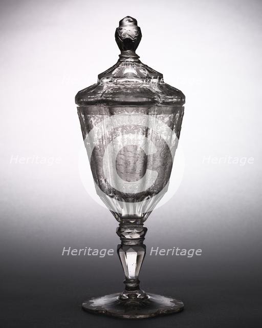 Covered Glass Cup, c. 1725. Creator: Unknown.
