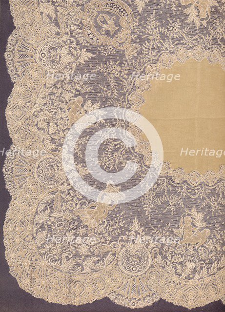 'Handkerchief of Brussels Lace', 1863.  Artist: Robert Dudley.